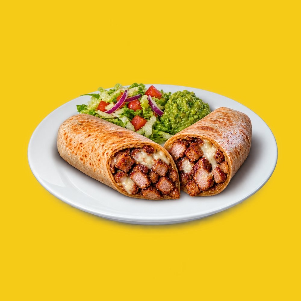 Burrito de chuleta con queso