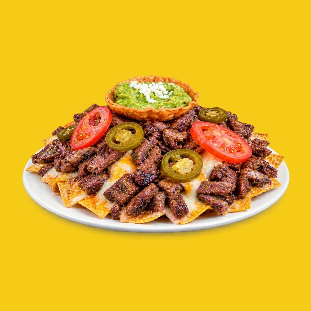 Súper nachos de costilla (2 personas)